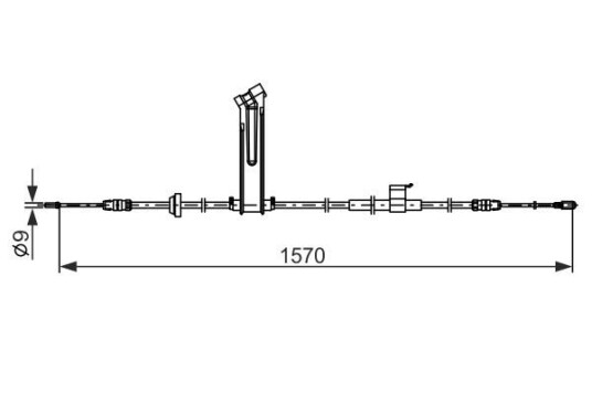 Bremsewire BOSCH 1 987 482 833