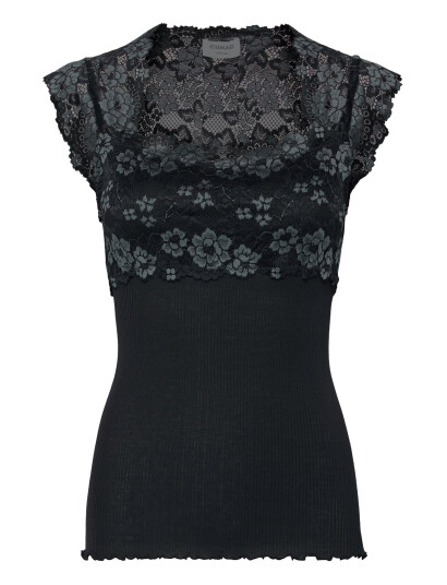 Rosemunde Rwbalta Ss Lace Top - Black - L