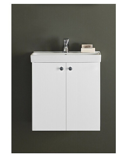 Hafa Neat Servantskap m/2 dører 55x31x50 Uten grep Hvit Matt Hafa Neat Servantskap m/2 dører 55x31x50 Uten grep Hvit Matt