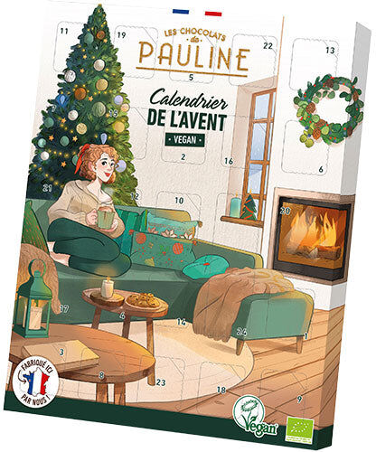 Les Chocolats de Pauline Chokolade Julekalender vegansk Ø Les Chocolats de Pauline Chokolade Julekalender vegansk Ø