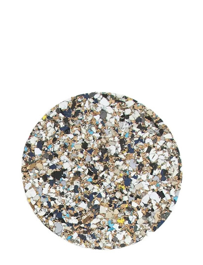 Liga Beach Clean Runde Glasbrikker, Sæt Med 4, Ø9 Cm - Multi/patterned - Ø 9 CM