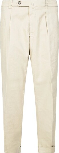 Berwich Herre Bukser Beige L,