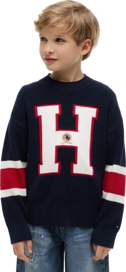 Tommy Hilfiger Graphic Sweater Ls Navy 176