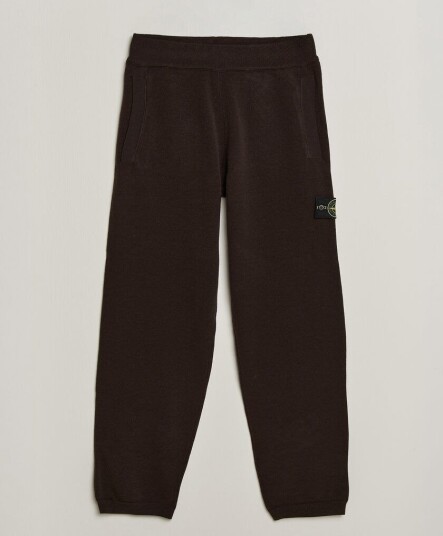 Stone Island Plush Stitch Stretch Wool Pants Coal Grey