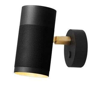 Thorup Copenhagen Patrone Vegglampe Sort Liten Burnished Messing/ Messing Thorup Copenhagen Patrone Vegglampe Sort Liten Burnished Messing/ Messing