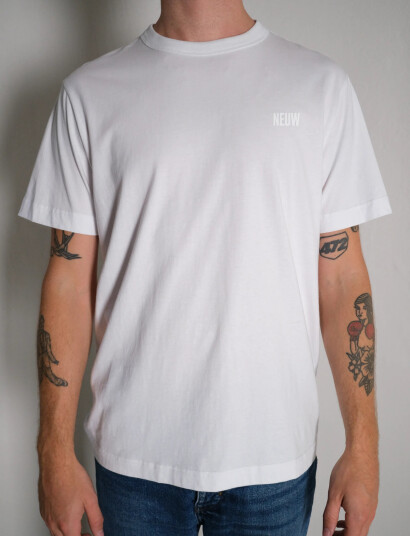 NEUW Neuw Wordmark Tee Black - White - XL