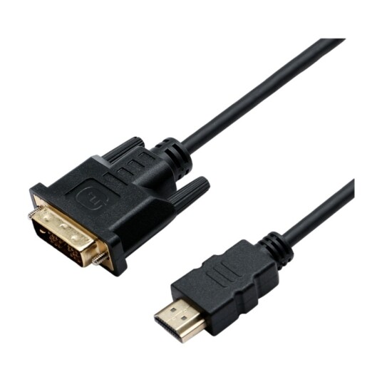 ELETRA HDMI AM 1.4B - DVI-D 1M KABEL, SVART