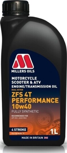 Motorsykkel motorolje MILLERS ZFS 4T PERFORMANCE 10W40 1L