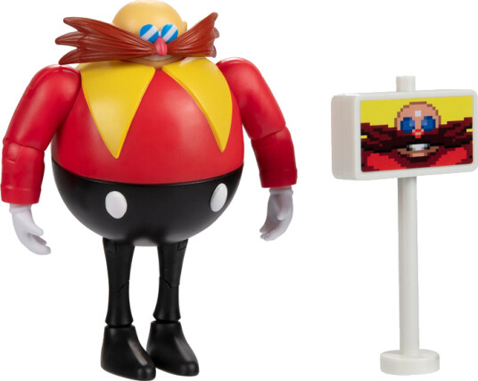 Sonic the Hedgehog Classic Figur 10cm Dr. Eggman m/ målskilt Sonic the Hedgehog Classic Figur 10cm Dr. Eggman m/ målskilt