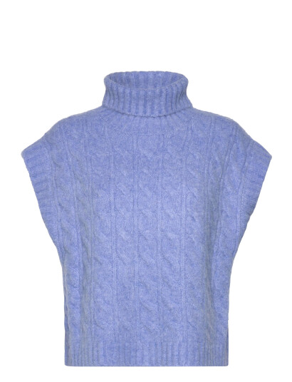 Lollys Laundry Fresnoll Knit Vest Sl - Blue - L