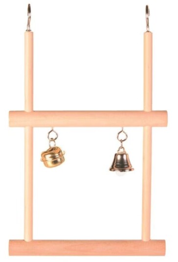 Febo Fugleleke Trehuske Med Bjelle 12.5X20Cm