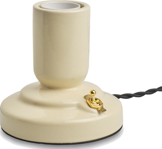 Unison RETRO Bordlampe Porselen Vanilje E27