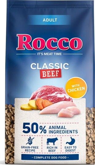 Rocco Tørrfôr Adult Classic Storfekjøtt Med Kylling 2 X 10 kg