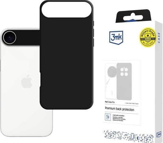 3mk Matt Case Pro til Apple iPhone 17 Air – matt svart