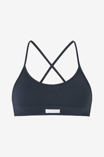 Björn Borg Sports BH Studio Seamless Ribbed Strap Bra Blå