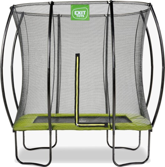Exit Silhouette Trampoline Inkl. Sikkerhetsnett 153x214 cm, Grønn