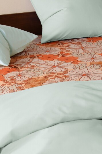 Jotex Bold Stretchlaken Oransje/multi FIORI 21138940308