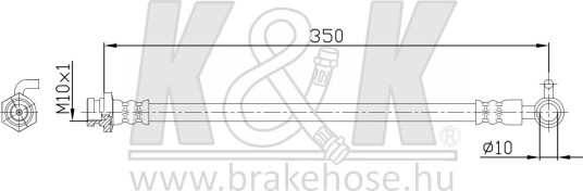 Bremseslange K&K FT0159