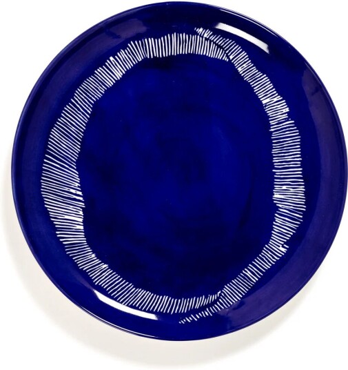 Serax Ottolenghi Feast tallerken L Ø26,5 cm 2-pakning Dark blue stripes-white Serax Ottolenghi Feast tallerken L Ø26,5 cm 2-pakning Dark blue stripes-white