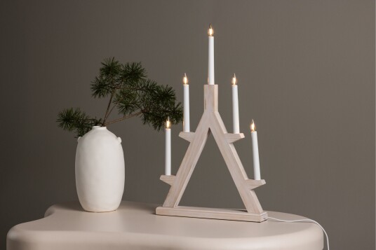 Venture Home Val Thoren Adventsstake 60 cm   Hvit