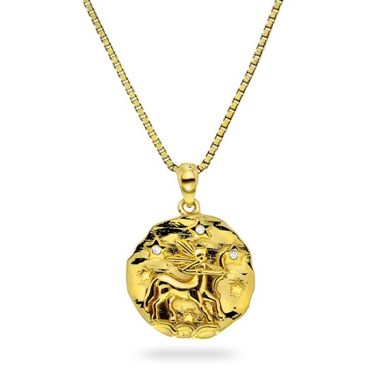 Pan Jewelry, Smykke i 925 forgylt sølv med zirkonia og Skytten