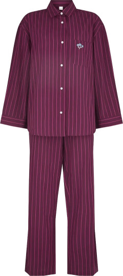 Becksöndergaard Striped Pyjamas Set Burgundy L