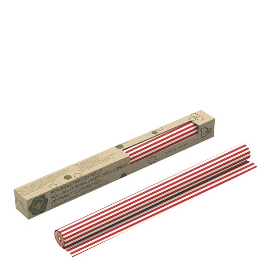 Nuts Innovations Biovoksduk rulle striper 30x90 cm rød