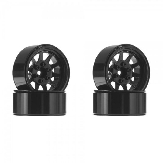 RC4WD 0210 OEM Stamped Steel 1.9 Beadlock Wheels Black