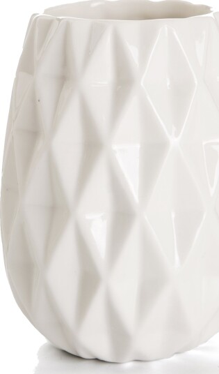 Vase Stemning m/struktur hvit 8cm Vase Stemning m/struktur hvit 8cm