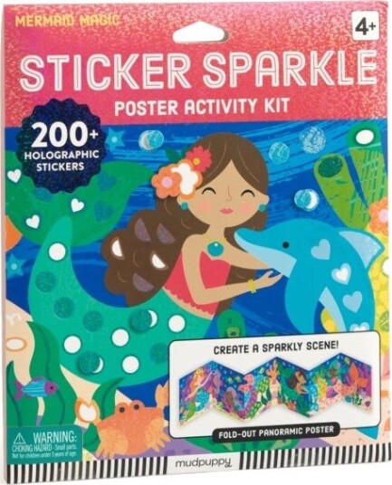 Mermaid Magic Sticker Sparkle Poster Activity Kit