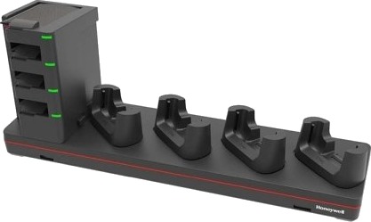Honeywell Honeywell Datainnsamlingsterminal Ladestativ + Batterilader Med Beskyttelse 4 X Batterier Lader 4 Utgangskontakter Storbritannia CT45-5CB-UVB-BAT-3
