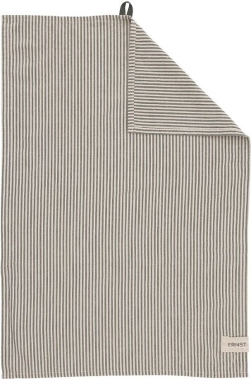 Ernst kjøkkenhåndkle smale striper 47x70 cm Grønn-beige