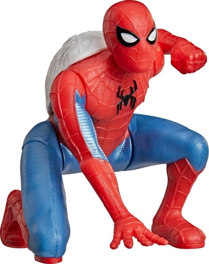 Marvel Spider-Man Actionfigur 8 cm med Salto-funksjon i Blå Hvit Rød Marvel Spider-Man Actionfigur 8 cm med Salto-funksjon i Blå Hvit Rød