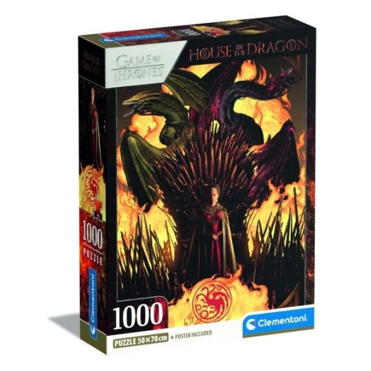 Clementoni Puslespill 1000 Brikker House of the Dragon