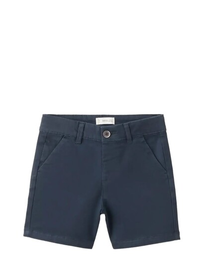 Mango Straight Cotton Bermuda Shorts Navy 18 24M Mango Straight Cotton Bermuda Shorts Navy 18 24M