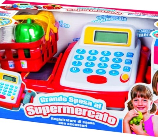 Ronchi Supertoys Kasseapparat Med Tilbehør Flerfarget 3+ År