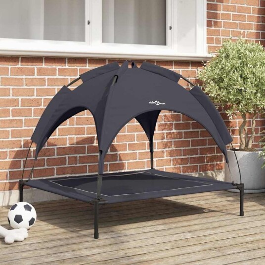 Vidaxl Hundeseng 90 X 81 X 80.5 cm Stål Svart Vidaxl Hundeseng 90 X 81 X 80.5 cm Stål Svart