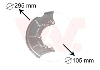 Bremseskjold VAN WEZEL 5888372