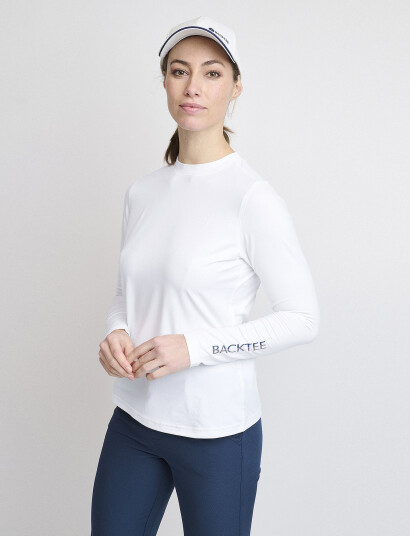 BACKTEE Ladies First Skin Round Neck - White - S BACKTEE Ladies First Skin Round Neck - White - S