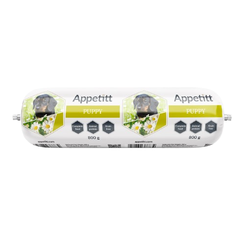 Appetitt Våtfôr til Valper 12 x 800 g - Hundefôr for Vekst og Utvikling