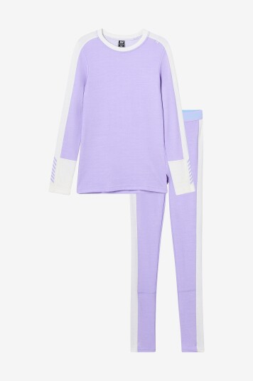 Helly Hansen Undertøysett JR Lifa Merino Midweight Set Lilla Helly Hansen Undertøysett JR Lifa Merino Midweight Set Lilla