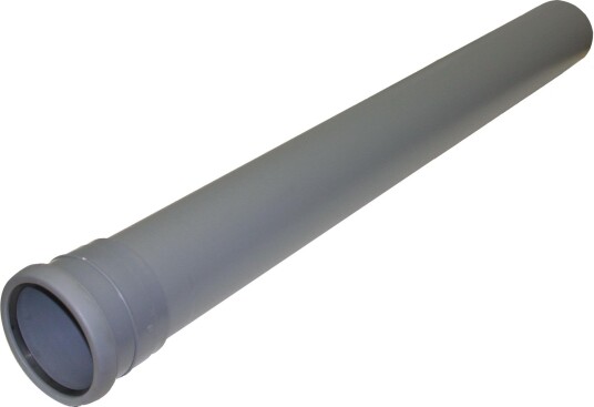 Pipelife 070062 Avløpsrør med 1 muffe 110 x 500 mm Innendørsavløp
