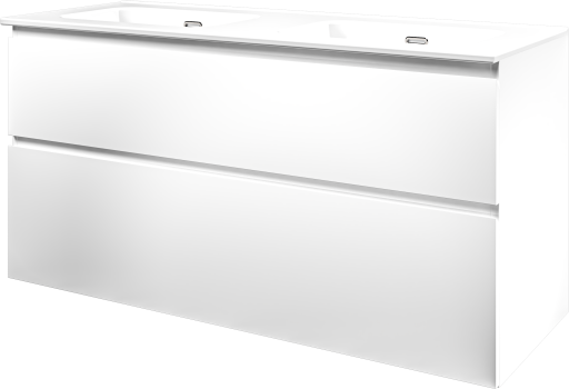 Sanibell Proline møbelpakke, 121x46 cm, matt hvit Sanibell Proline møbelpakke, 121x46 cm, matt hvit