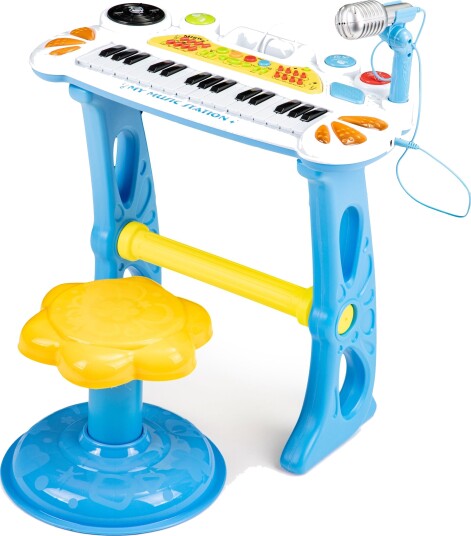 Keyboard orgel piano med mikrofon mp3 Blå Keyboard orgel piano med mikrofon mp3 Blå