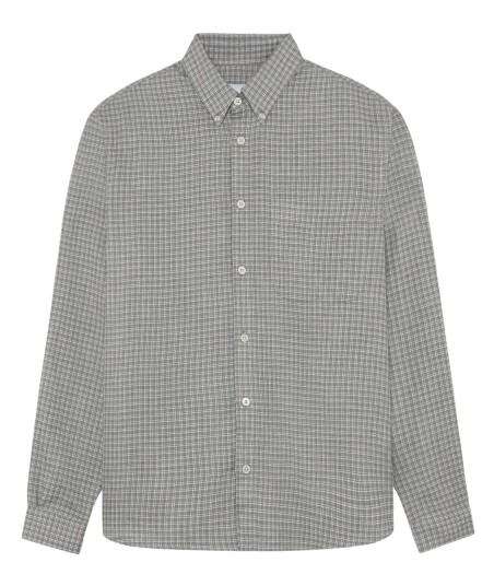 Garment Project Relaxed Ls Button Down Shirt Grey Grey L Garment Project Relaxed Ls Button Down Shirt Grey Grey L