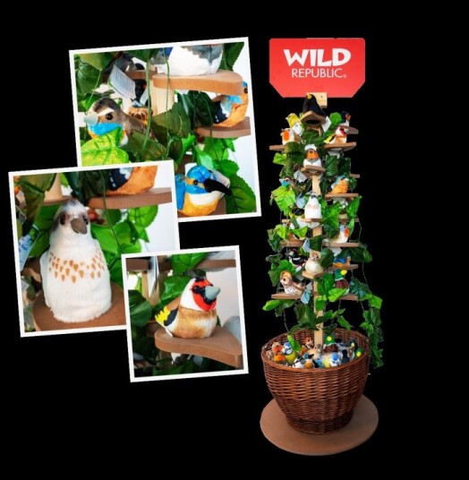 Wild Republic Display Woodhang Birds med lyd