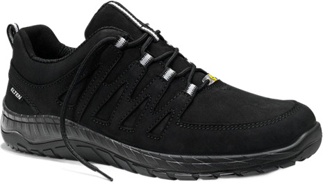 Elten Maddox Black Leather Low Safety Shoes O2 SRC Black 1 Par SKI-929563-Svart 49