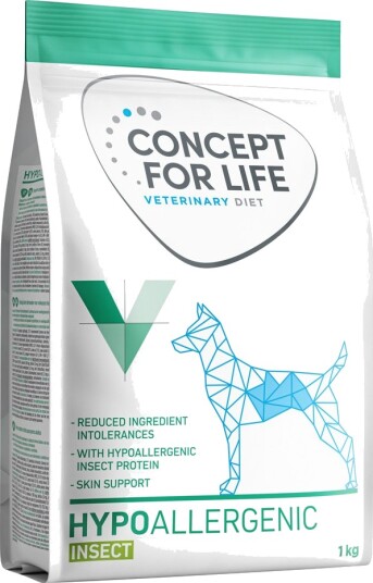 Concept For Life Vet Tørrfôr Veterinary Hypoallergenic Diet Insect Ny 1 kg