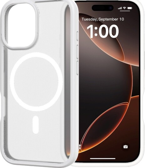 Ferrelli iPhone 17 Drop Case Mag deksel hvit/grå