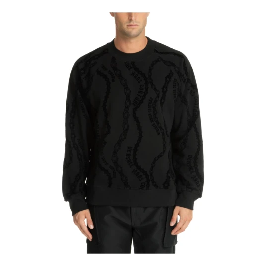 Versace Jeans Couture Herre Gensere & Hettegensere Svart S Versace Jeans Couture Herre Gensere & Hettegensere Svart S
